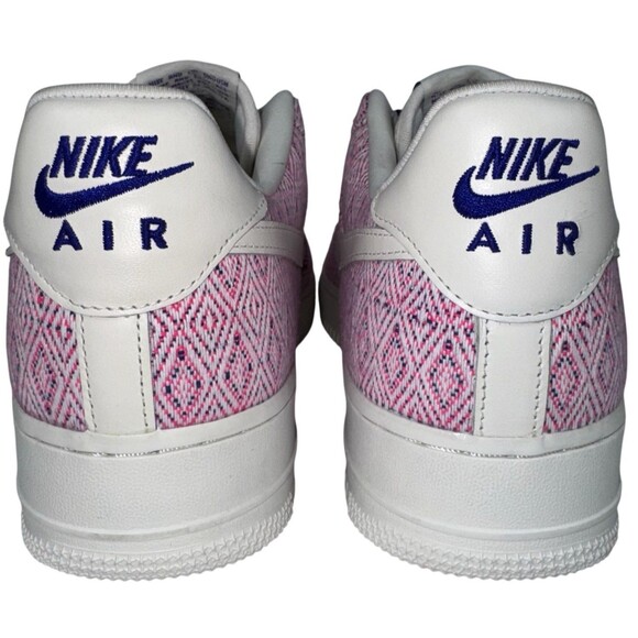 Nike Air Force 1 Low Woven Together Women Size 14 Multicolor Pink HF5128-902 New - Picture 6 of 8